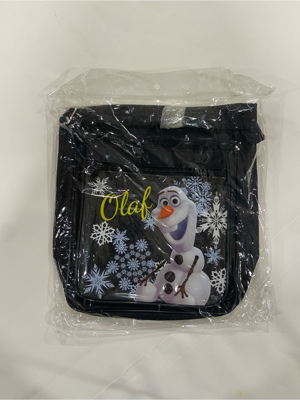 Disney Frozen Olaf Black Crossbody Adjustable Shoulder Bag
